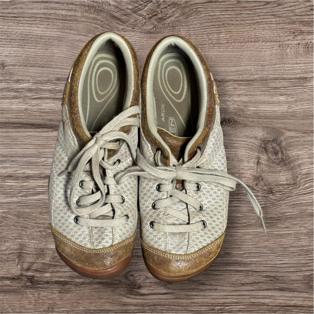 Keen Mercer Lace II Womens Size 9 Latte Trekker Trail Hiking Walking Shoes - Picture 5 of 9
